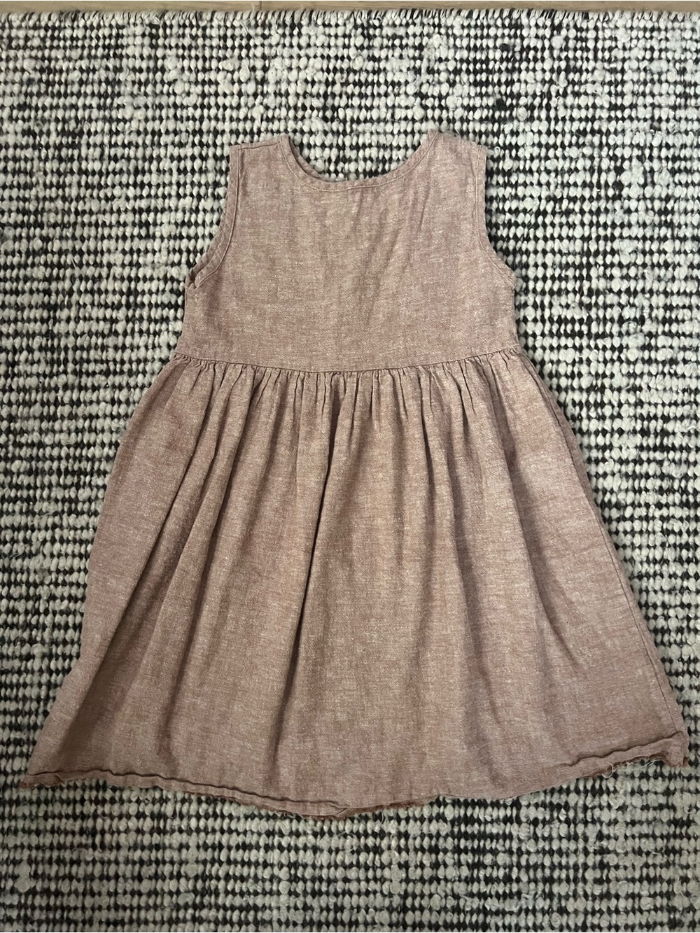 Go Gently Girls Sleeveless Taupe Casual Dress